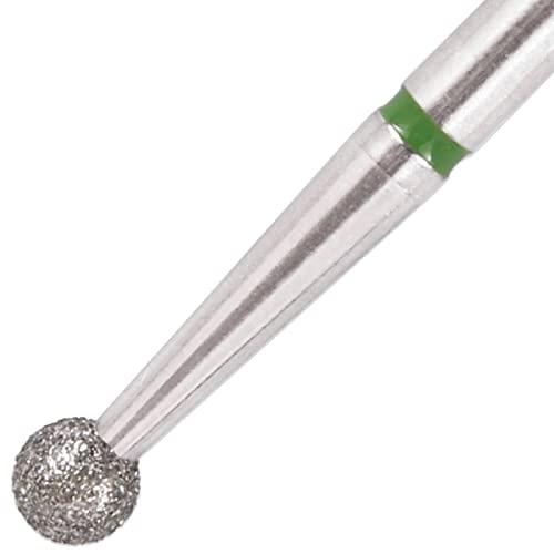 PANA PANA 3/32” Diamond Nail Drill Bit (Coarse Grit) - Professional Cuticle Nail Drill Bits for Acrylic Gel Nails Dry Manicure Pedicure Shape Remove Tools (Ball Bit, Style 04)