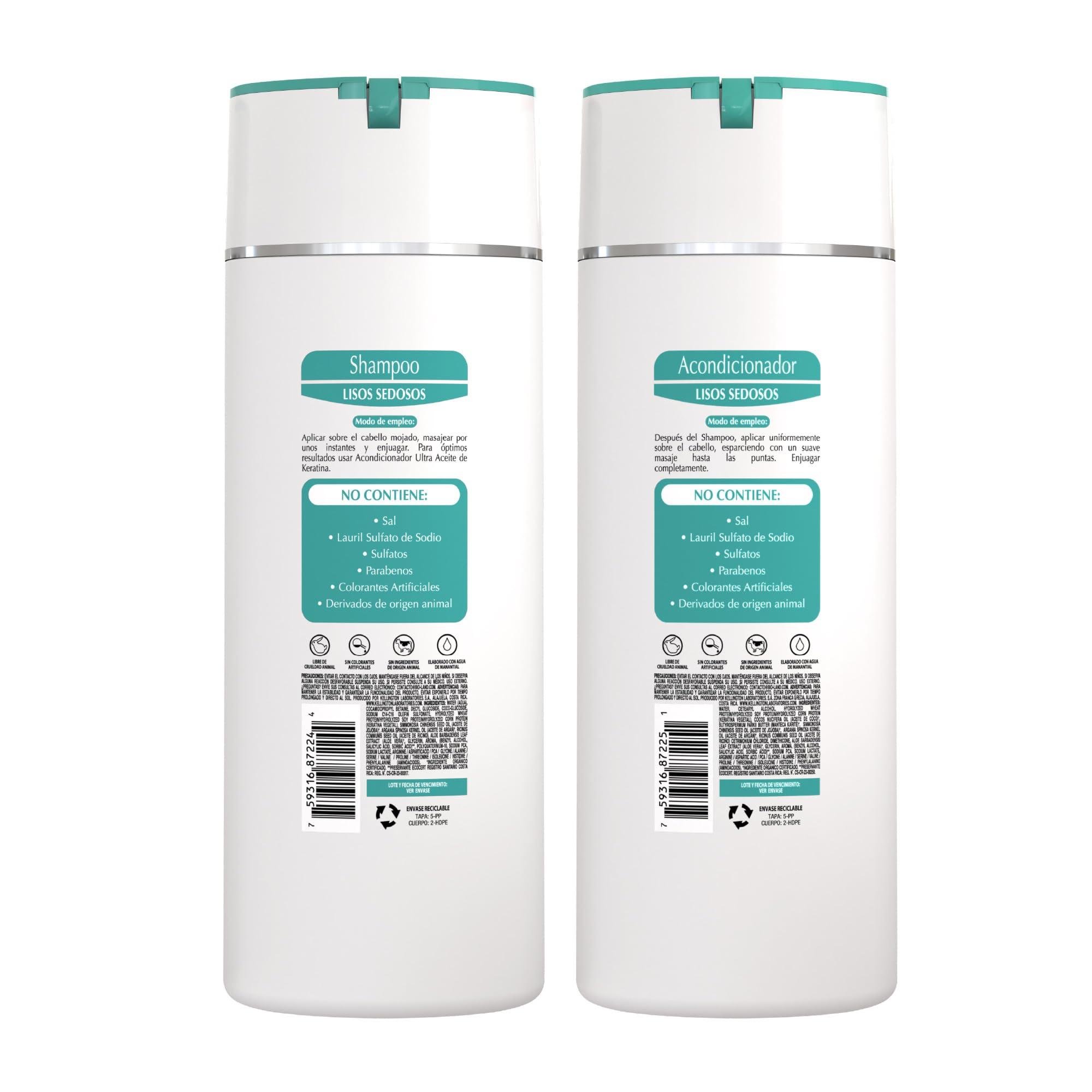 Bioland Bioland Keratin Oil Shampoo and Conditioner Bundle - Ultra-Concentrated Hair Care for Treated & Straight Hair (13.53 fl oz each)