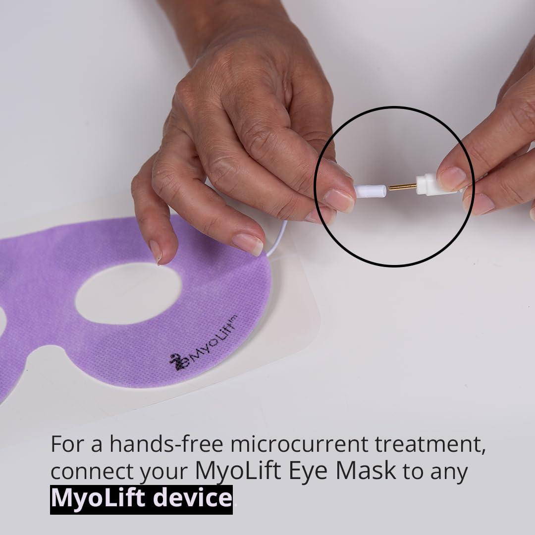 myolift myolift 7E Wellness Conductive Eye Facial Mask Microcurrent Machine - Skin Care Tools for Microcurrent Facial Device - Instant Face Lift, Anti Aging, and Skin Tightening - Up to 10-12 Uses