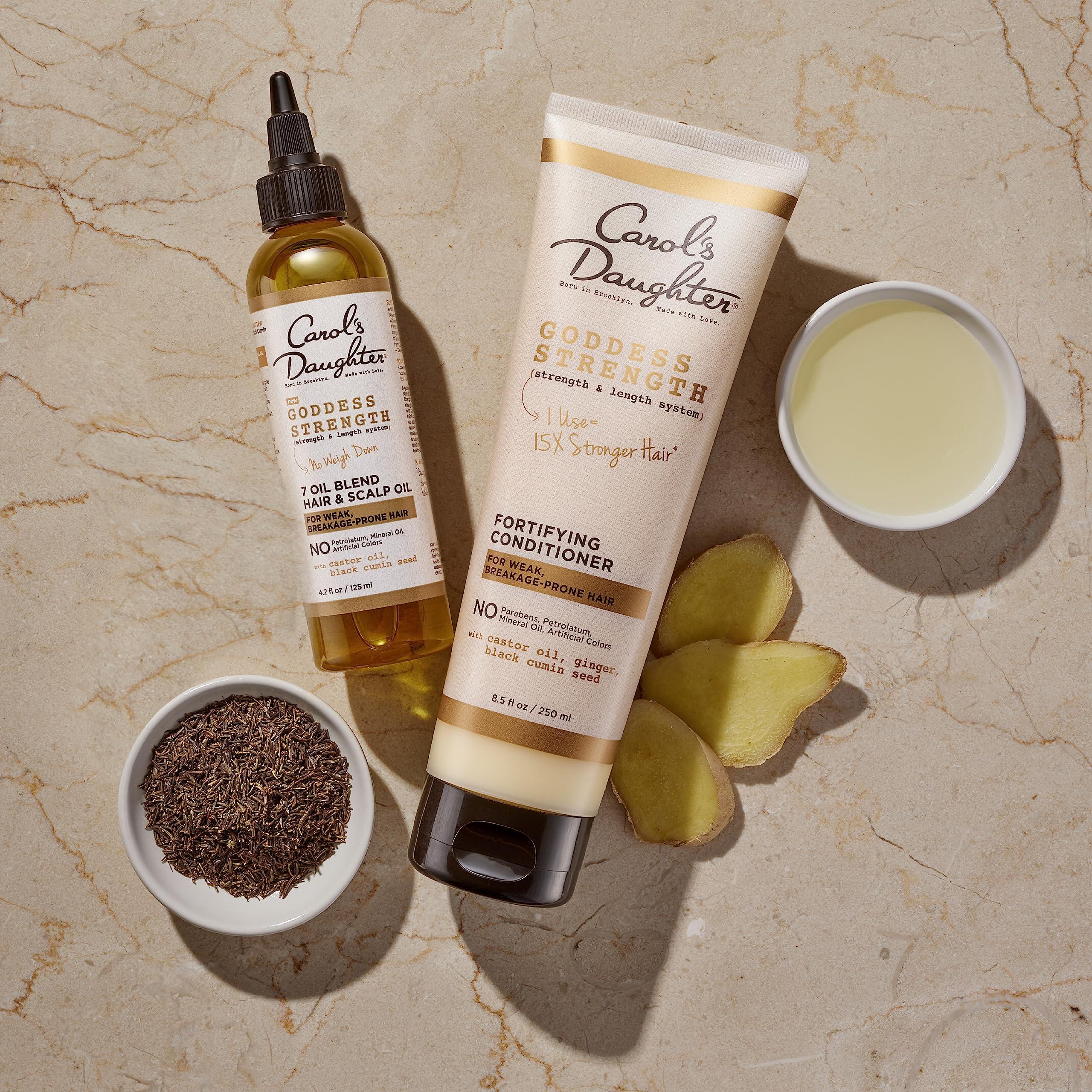 Carol\'s Daughter Carol\'s Daughter Goddess Strength Hair Care Set, Includes Sulfate Free Conditioner and Hair & Scalp Oil, Curly Hair Products to Repair and Moisturize, 1 Kit