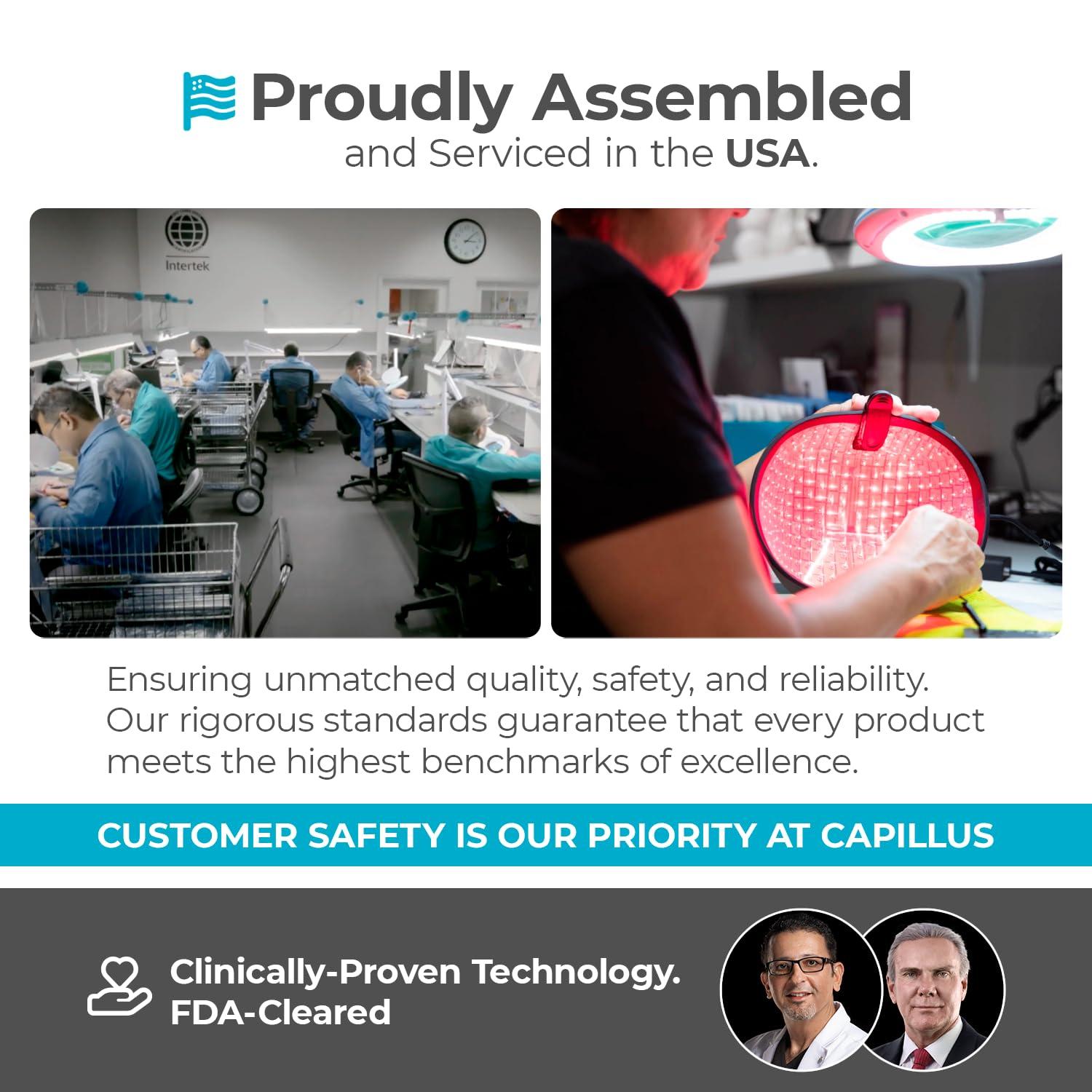 Capillus Capillus Pro Mobile Laser Therapy Cap for Hair Regrowth, with 272 Red Light Lasers for Laser Hair Growth, Red Light Hair Growth