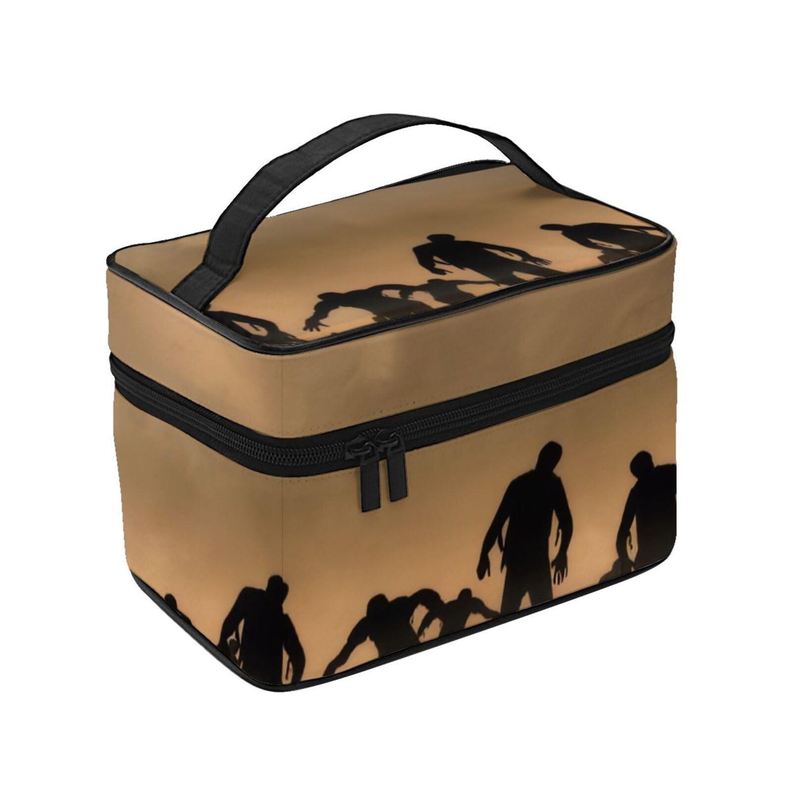 KAIWAL KAIWAL Many Zombie Portable Travel Portable Makeup Bag, Many Zombie Toiletries Bag, Cute Cosmetic Bags Unisex Daily Necessities Storage Bag