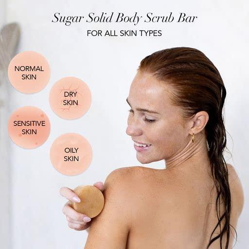 Kitsch Kitsch Exfoliating Sugar Body Scrub Bar & Bottle Free Beauty Soap Bar Bag with Discount