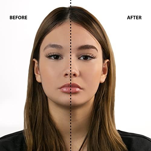 Roman Lon Cosmetics Eyebrow Stamp and Stencil Kit for Perfect Brow Shaping| Brow Stamp Kit Reusable Eyebrow Stencils Waterproof & Long-lasting