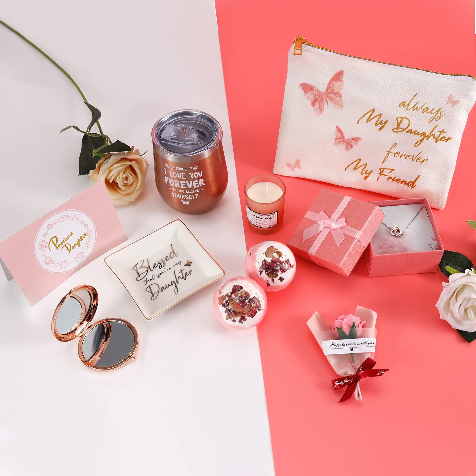 ELSEULAR Gift Box for Daughters, Birthday Gifts Basket for Grown Daughter Adult, SPA Gift Heartfelt Gift for Women and Girls from Mom Dad, Gift Sets for Graduation Congratulations Christmas Holidays Thank you