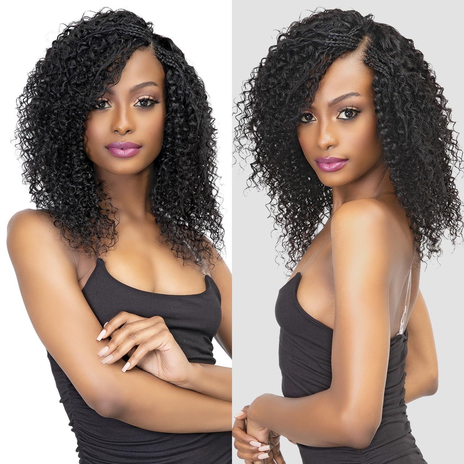JANET COLLECTION Janet Collection Human Hair Blend Crochet Braids Encore La Vie Water Bulk (18\"-24\") (24 Inch, 613)