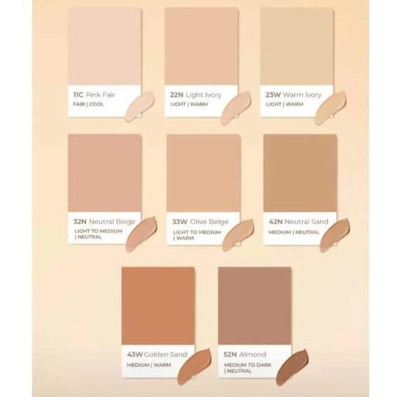 WARDAH WARDAH Colorfit P/Glow Cushion - 32N Neutral Beige 15g - Is a base makeup with glow finish & high coverage that is able to cover black stains & acne scars on the face, 0.5291 Ounce