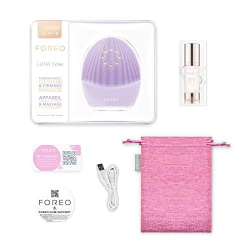 FOREO FOREO LUNA 3 plus Silicone, Facial Cleansing Brush, Face Sculpting Tool, Anti Aging Face Massager, Instant Face Lift, Enhances Absorption of Facial Skin Care Products, Normal skin