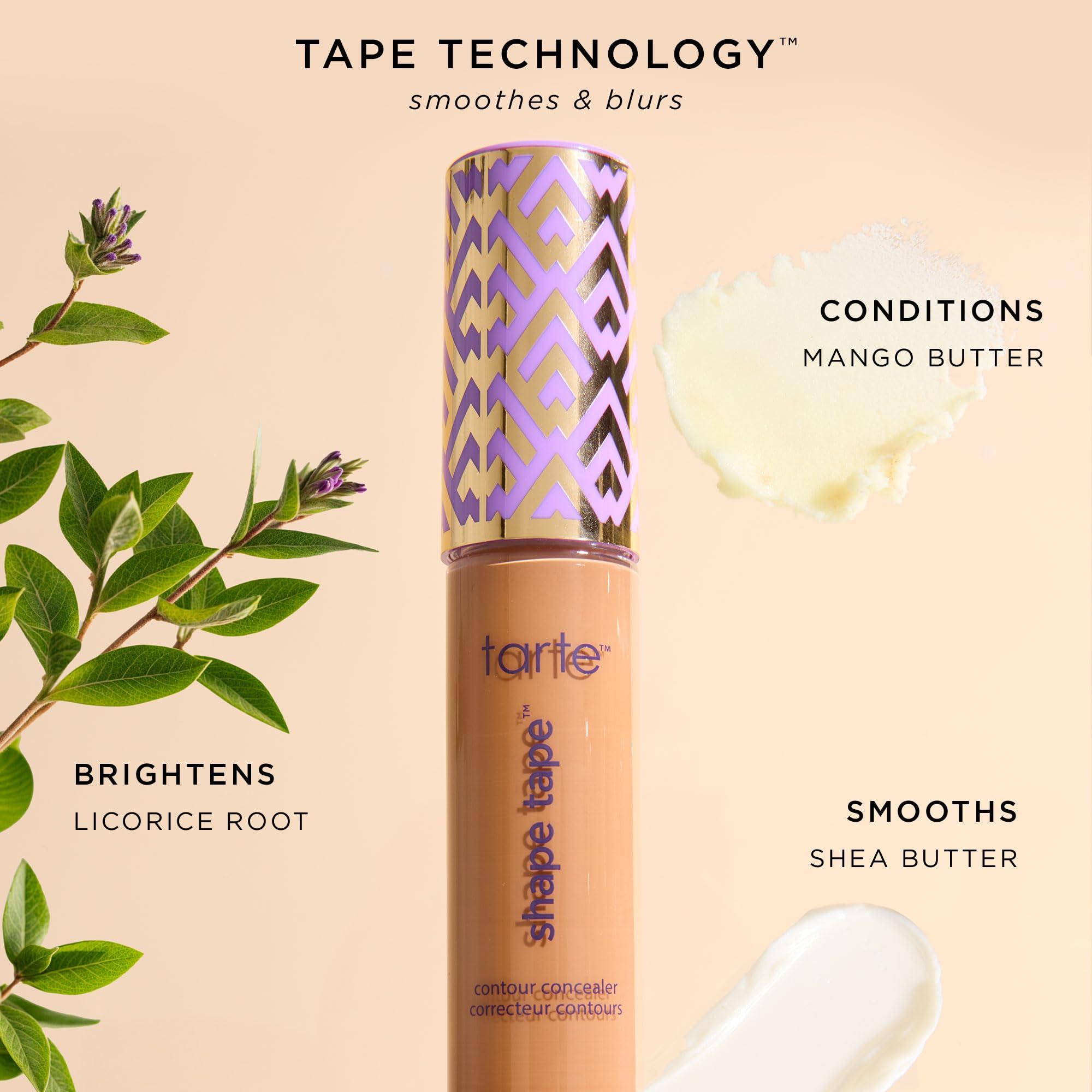 tarte tarte shape tape full-coverage concealer - 22B light beige (light skin with cool, pink undertones) - full size