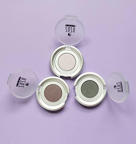 Zuzu Luxe Zuzu Luxe Mineral Eyeshadow (Eternity - Beige/Cool Shimmer), Richly pigmented, velvety smooth formula. Natural, Paraben Free, Vegan, Gluten-free, Cruelty-free, Non GMO, 0.07 oz