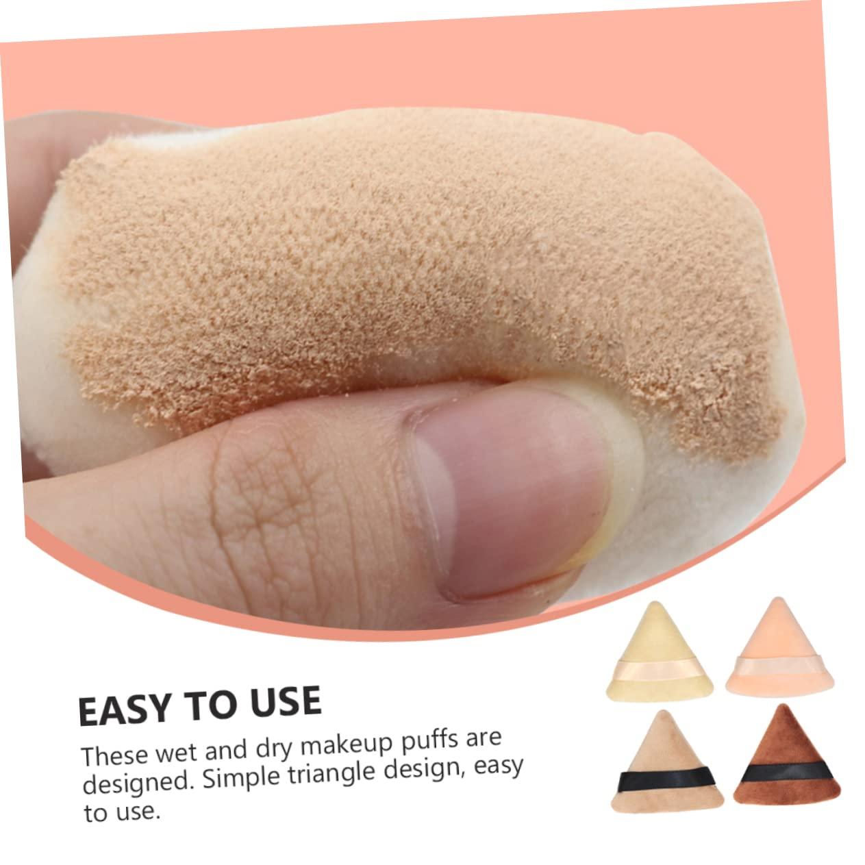 Ipetboom Ipetboom 8 Pcs Triangle Puff for Body Powder Baking Pads for Makeup Tart Make up Makeup Sponge Round Flat Powder Puff Triangle Make up Sponge Pure Cotton