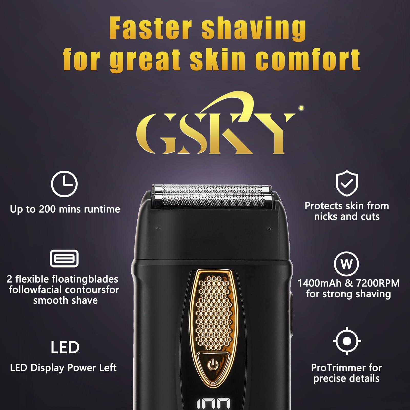 GSKY GSKY Hair Clippers for Men Professional, Beard Trimmer Kits & Sets, Cordless Mens Hair Trimmer