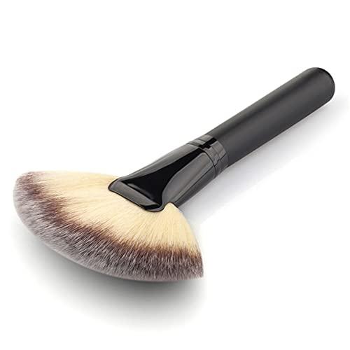 AKOAK AKOAK 1 Pack Fan Makeup Brush Blush Honey-Brush Professional Face Highlight Travel Makeup Tool Dense Face Brush Blend Foundation Highlights
