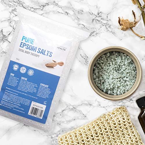 The Intelligent Health Pure Epsom Salts | Magnesium Sulphate Bath Salt (10 kg (Pack of 1))