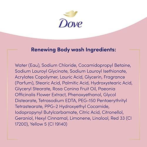 Dove Dove Body Wash with Pump For Dewy Supple Skin Peony and Rose Oil Cleanser That Effectively Washes Away Bacteria While Nourishing Your Skin 34 oz