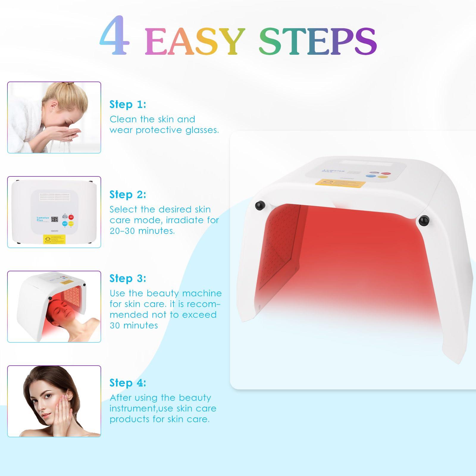 Zarlbol Zarlbol LED FACIAL LIGHT THERAPY MASK-Red Light Therapy for Face, Led Face Mask Light Therapy,Current Body Led Mask,Omnilux Red Infrared Light Therapy for Body and Face Beauty Mask