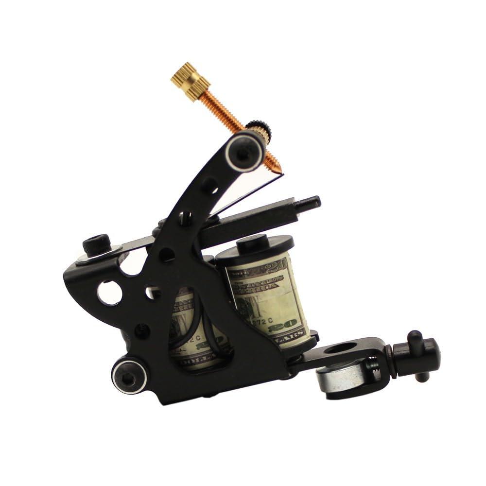 Generic Small tattoo machine flower arm cutting and fogging coil machine kit Including power supply black tattoo ink Complete professional tattoo equipment kit