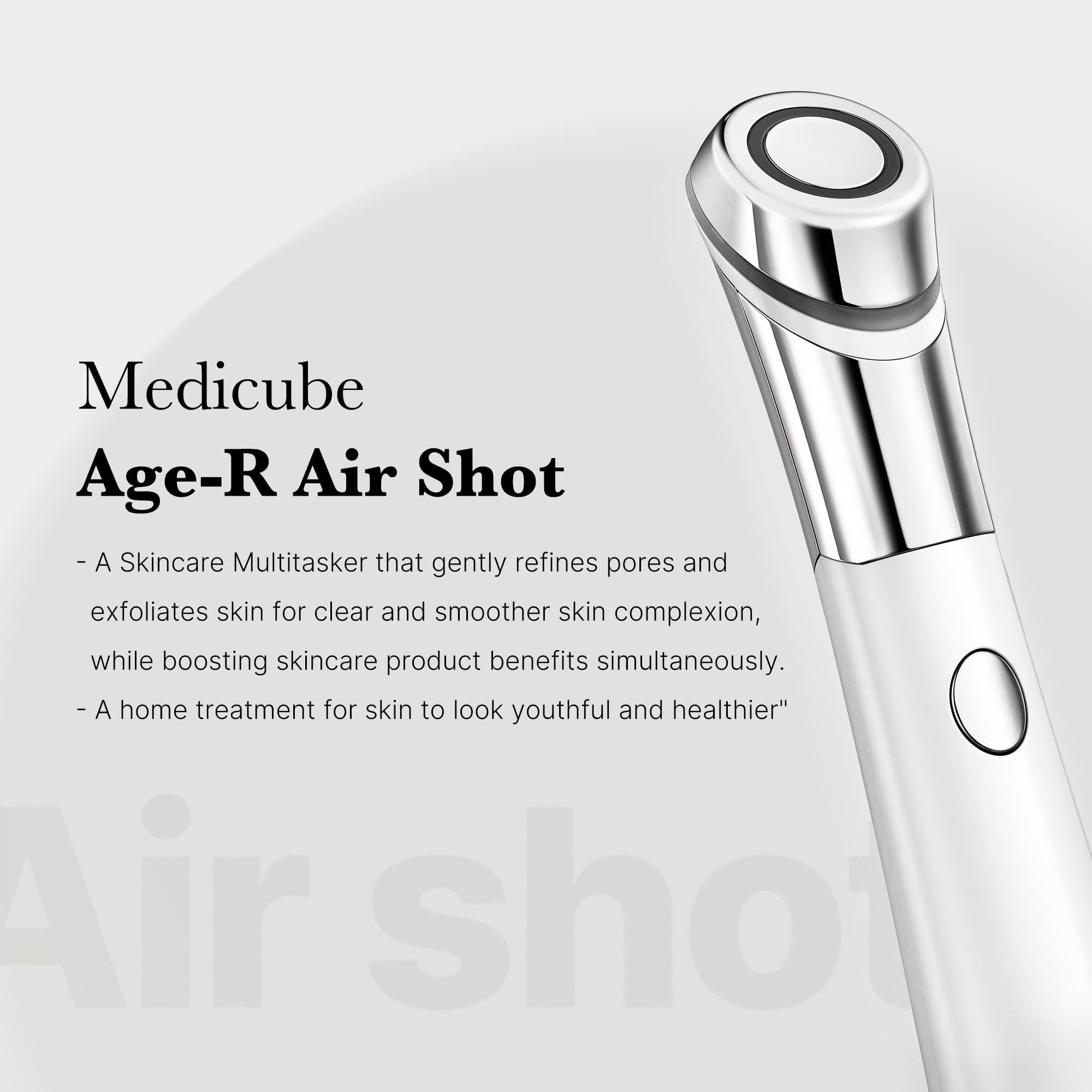 Medicube Medicube Age-R ATS Air Shot - Microneedling Skin Care Device for Pore Tightening, Enhanced Absorption, and Smoother Skin Texture - Exfoliation and Skin Rejuvenation - Korean Skincare