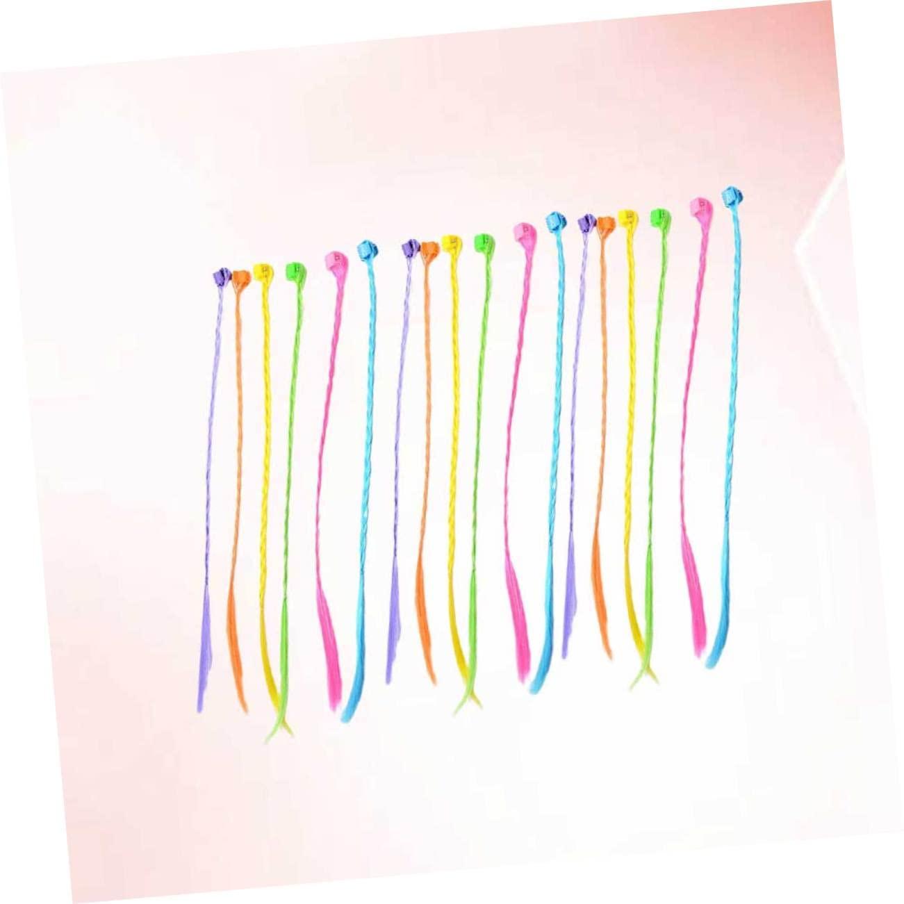 Beavorty Beavorty 36Pcs childrens braided hair clips braided ponytail extension kids braiding hair clip kids hair extension toddler hair clips for braids Hair Grips Jaw Clip girl child wig button