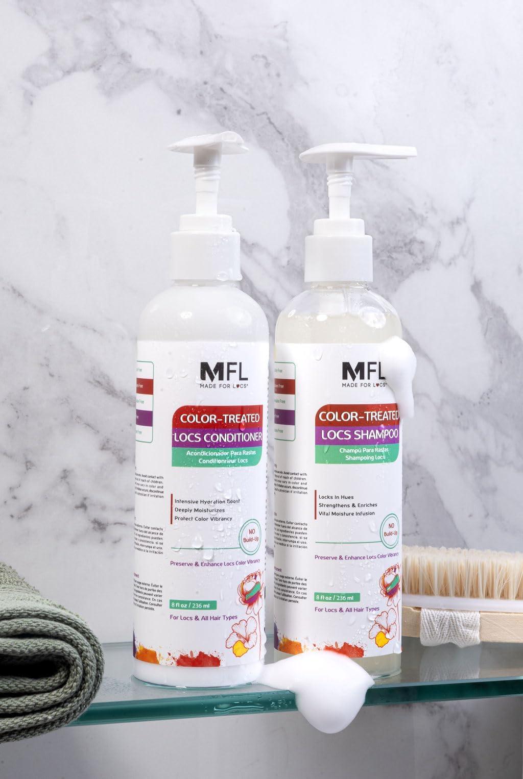 MFL MADE FOR LOCS Made For Locs Color Care Shampoo, For Color-Treated & Grey Hair, Moisturizing Shampoo for Dreadlocks, Sisterlocks, Microlocs & All Hair Types, 8 oz