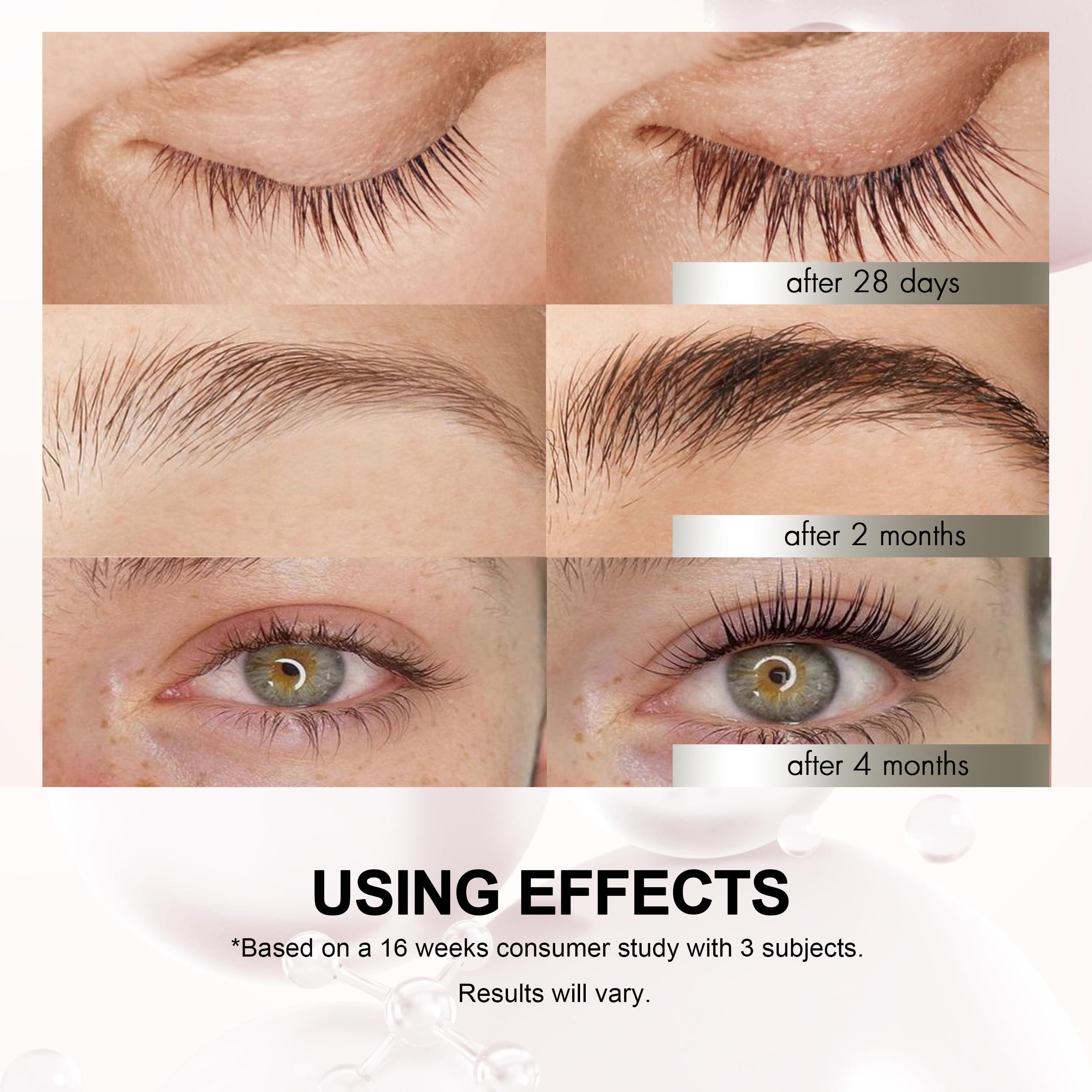 shewin Rapid Eyelash Growth Serum Biotin - Eyebrows Enhancing Vitamins, Peptides, Amino Acids Lash for Thicker, Longer Eyelashes Eyebrows (Irritation-Free Formulated, 3ML)