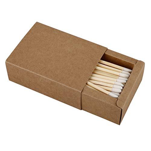 GWOKWAI GWOKWAI 100pcs Disposable Makeup Applicators Lipstick Applicators, Eco-friendly Applicator Lip Gloss Wand with Bamboo Stick Handle Lip Brushes for Lip Extension Application Makeup Kits
