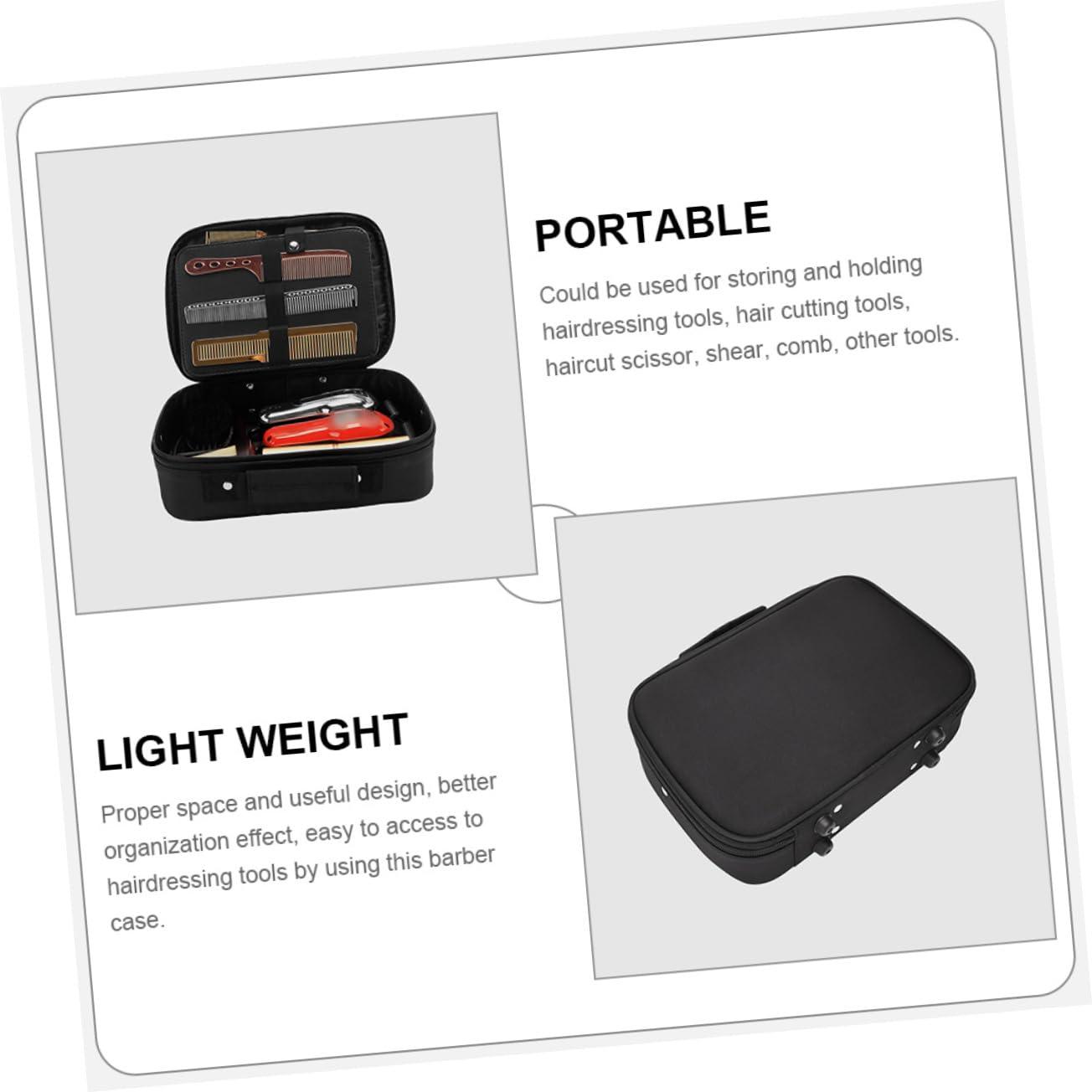 Ipetboom Ipetboom Hair Stylist Tool Box Large Capacity Barber Bag Combs and Shears Organizer