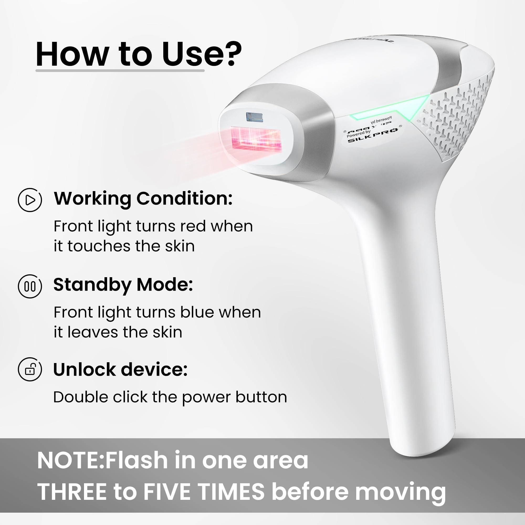 DermRays DermRays Diode Laser Hair Removal for Men and Women, V8S for Skin Tone 1-5, Permanent Reduction in Hair Regrowth, The World\'s First FDA-cleared Home-use Wide-Angle 810nm Laser Hair Removal Device