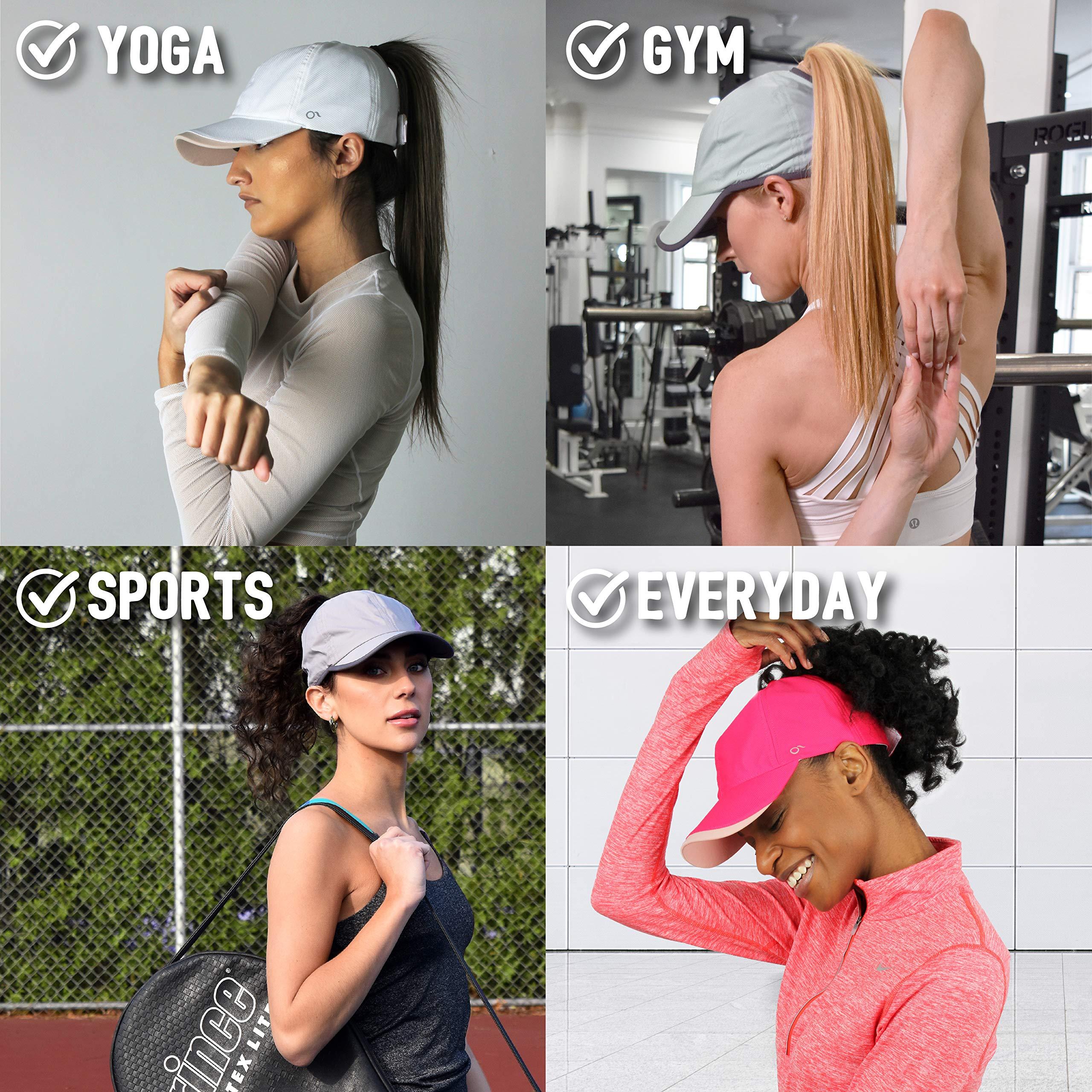 Ponyflo Ponyflo Active Ponytail Hat - Ponytail Caps for Women, Running Hat for Women, Curly Hair Ponytail Hat, Womens Ponytail Hats for Gym Mint