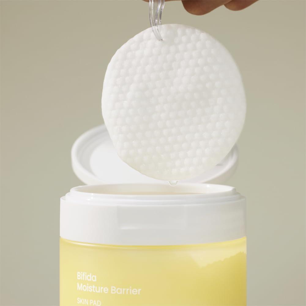 CELDERMA CELDERMA Bifida Moisture Barrier Skin Pad, BIFIDA FERMENT LYSATE & AHA + BHA + PHA + LHA, Cotton pad, Soothing, Moisturizing [200g / 7.05 oz. ], 70 EA (1 Pack)