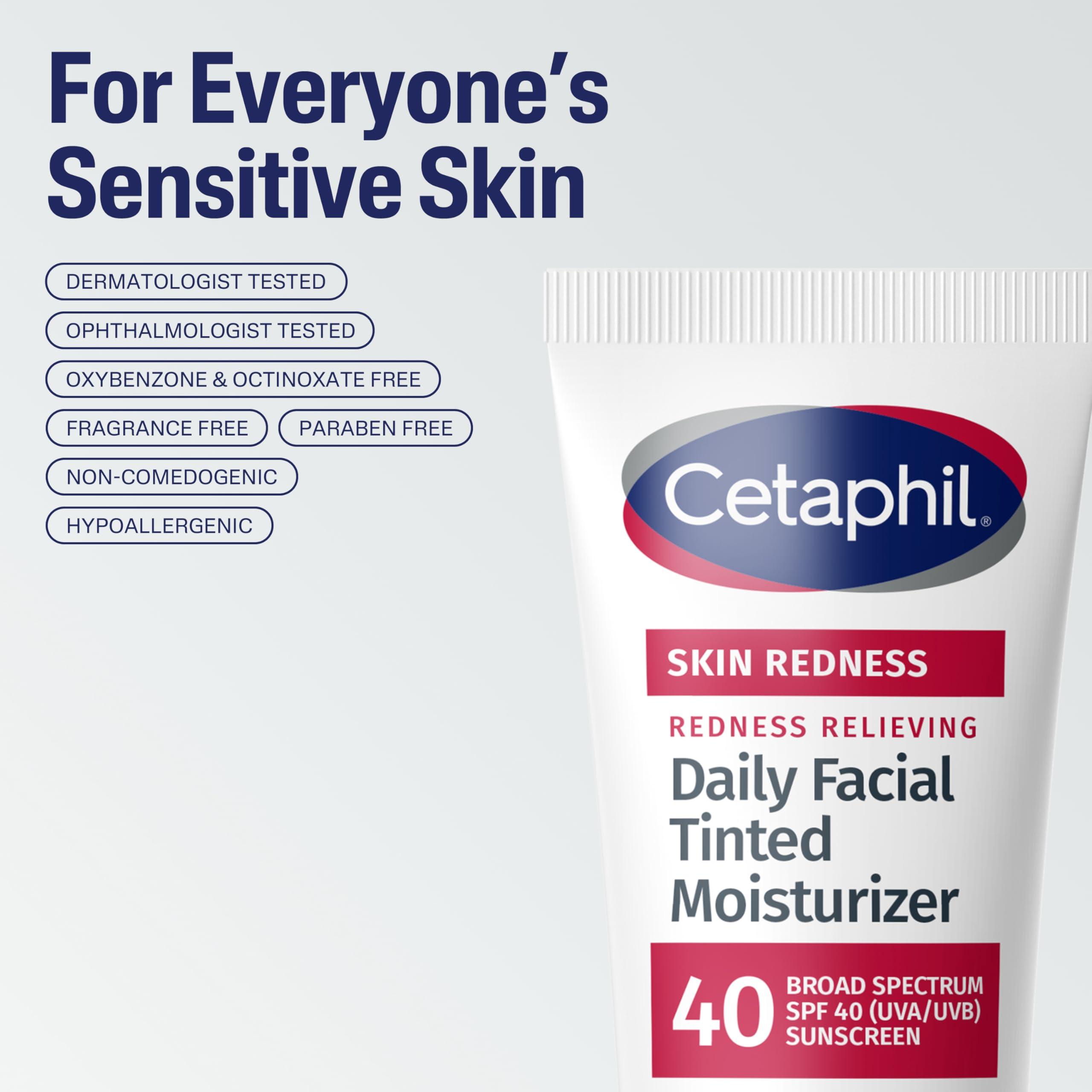 Cetaphil CETAPHIL Redness Relieving Daily Facial Moisturizer SPF 20, 1.7 fl oz, Broad spectrum Sunscreen, Neutral Tint, For Redness-Prone Skin