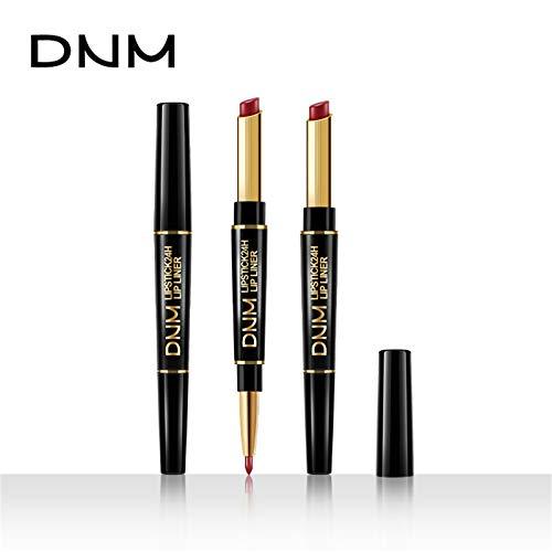 FeiFei66 FeiFei66 2 in1 Lipstick Lip Liner Set, 6 Colors Waterproof Long Lasting Lipstick Matte Moist Lipliner Pen Cosmetics Kit (as show)