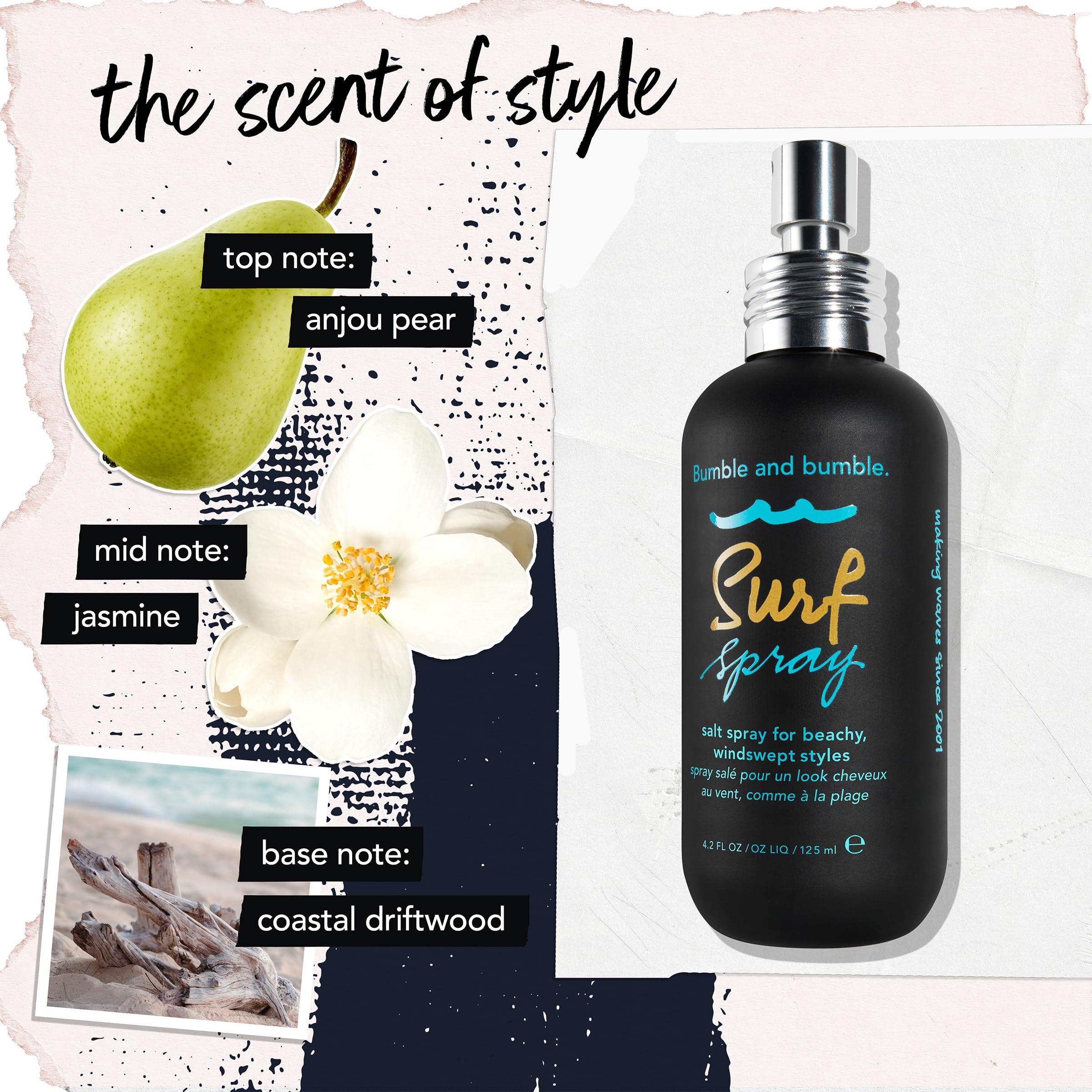 Bumble and bumble. Bumble and bumble Surf Sea Salt Spray | Volumizing | Adds Texture + Matte Finish, Wavy Straight, 4.2 fl. oz.