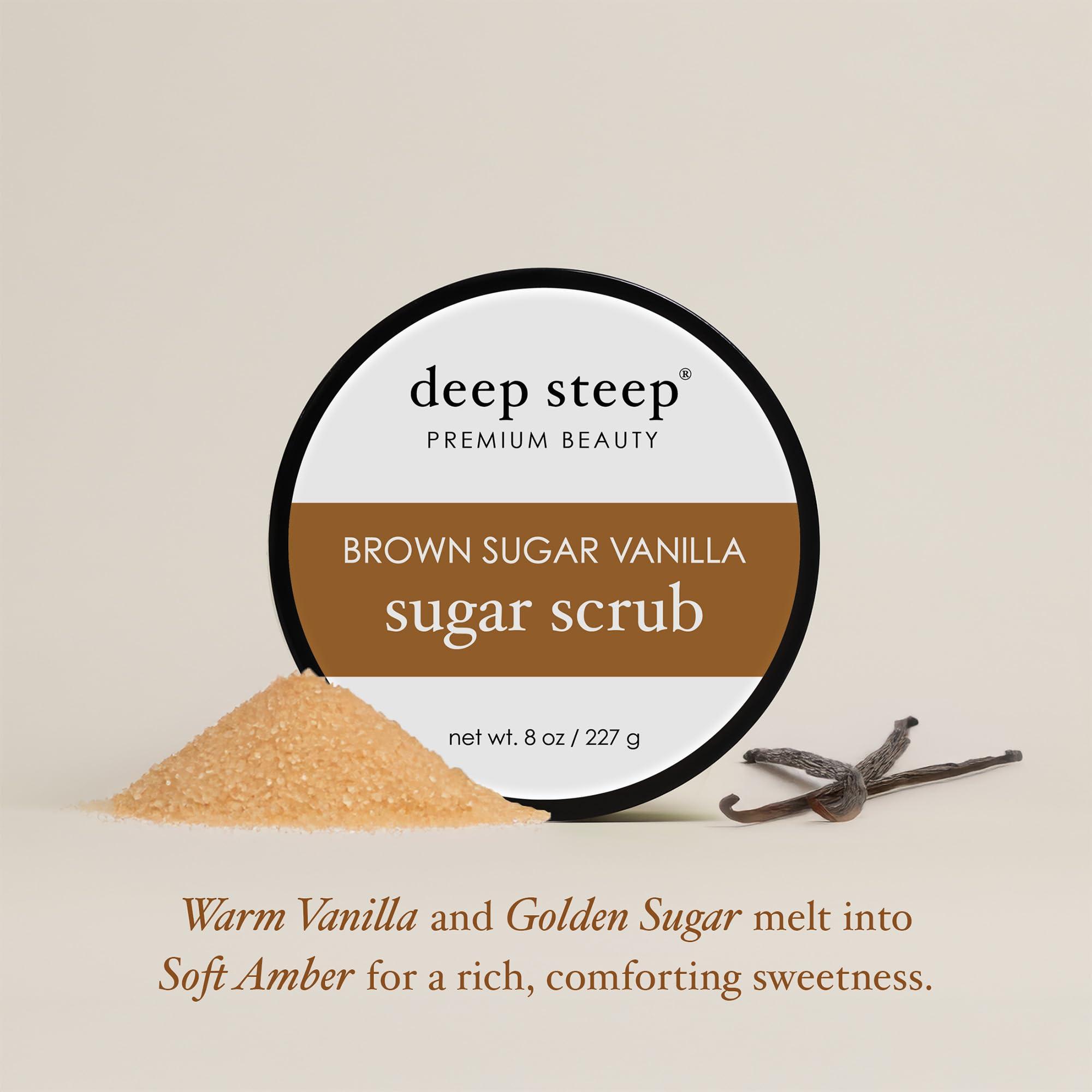 Deep Steep DEEP STEEP Brown Sugar Vanilla Sugar Scrub, 8 OZ