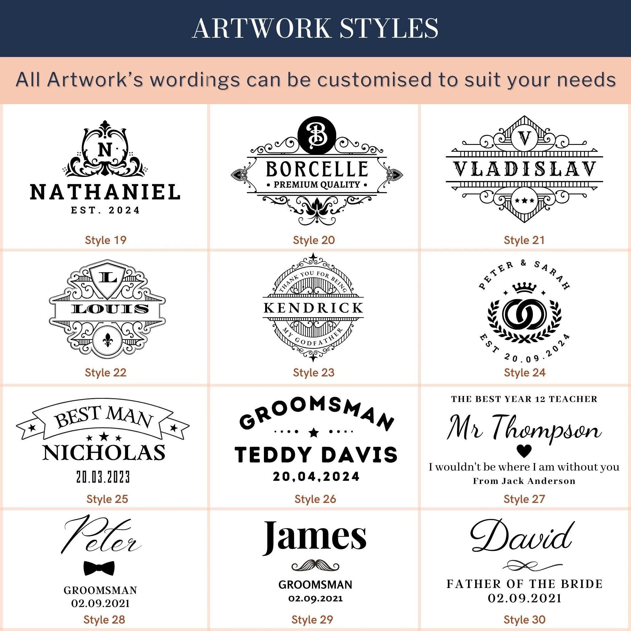 BOWIPOR BOWIPOR Personalized Toiletry Bag,Groomsman Gift,Engraved Dopp Kit,Custom Leather Travel Bag,Best Man Gift,Men\'s Leather Accessory