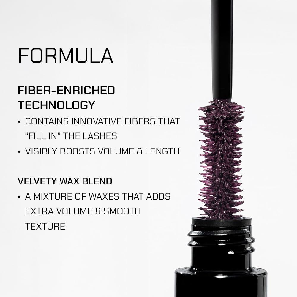 RADIANT PROFESSIONAL MAKE UP / HELLENICA Radiant Professional Lengthening Mascara Fiber Lash Mascara For Extreme Length & Volume Natural Wax Formula, Cruelty-Free Mascara Smudge-Proof Silicone Brush - (0.43 oz) (03 AMETHYST)
