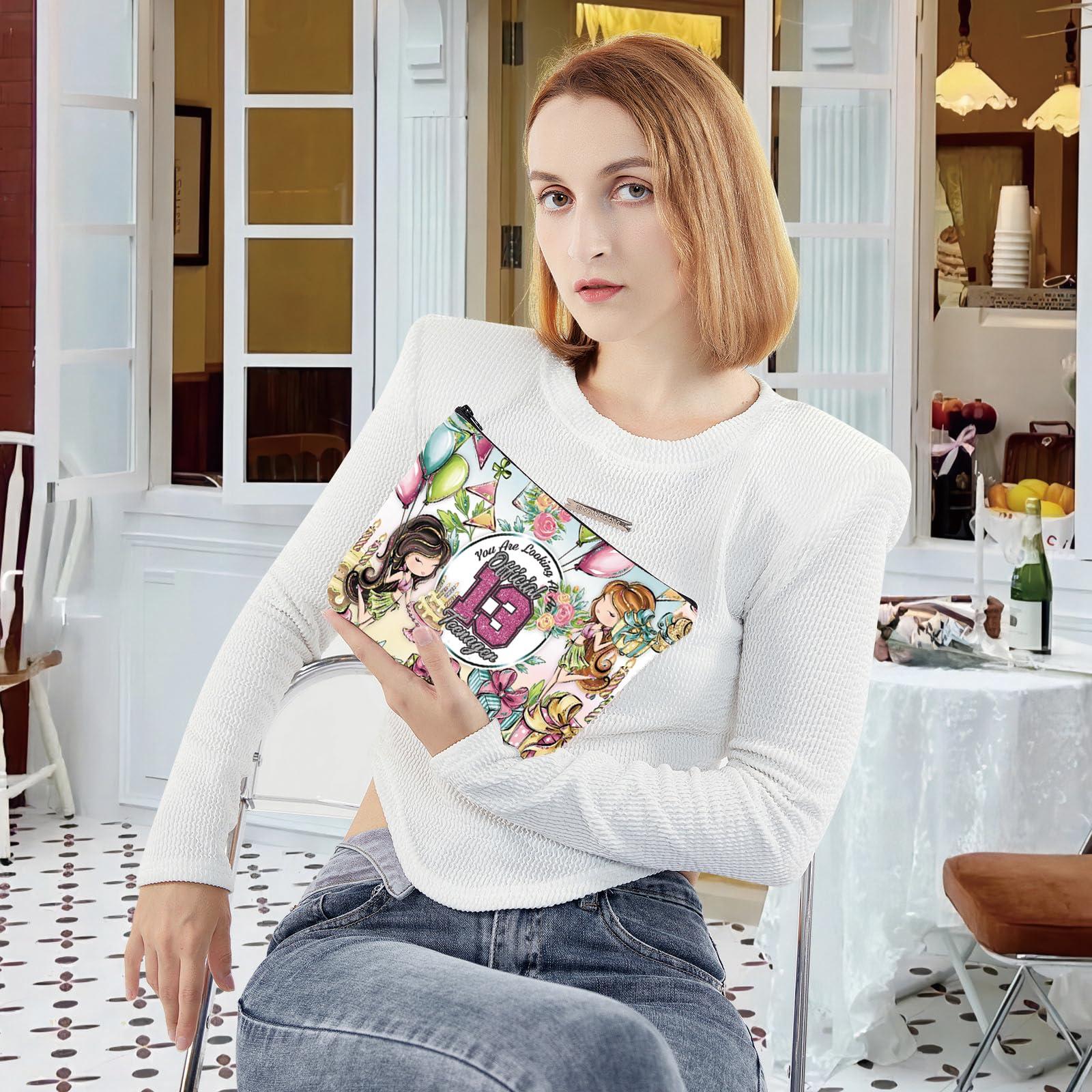 LEVLO LEVLO Official Teenager 13th Makeup Bag 13 Year Old Gifts You Are Looking At An Official 13 Teenager Zipper Pouch Bag 13 Years Birthday Merchandise (13 Teen Bag)