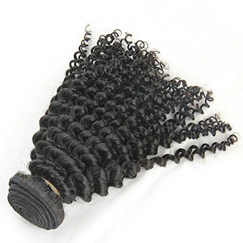 Ms Fenda MsFenda Hair 5a Brazilian Human Virgin Hair Extensions Kinky Curly Weft 100g Pcs Natural Black Color 10~30 Inch