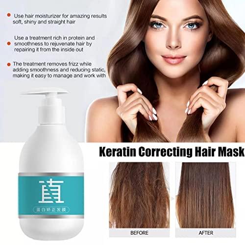 Generic Protein Correcting Hair Straightening Cream, Silk & Gloss Hair Straightening Cream, Collagen Hair Straightener Cream, Hair Straightening Treatment Cream For Curly Hairf And Dry Hair (2PCS)