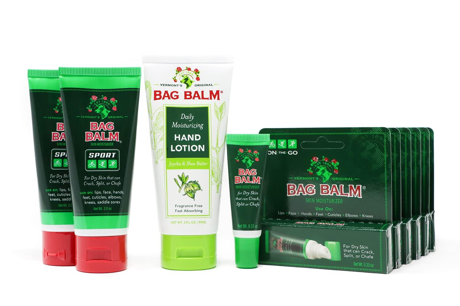 Bag Balm Vermont's Original Bag Balm Travel Bundle | Moisturizing Skin Balm and Lotion TSA Approved