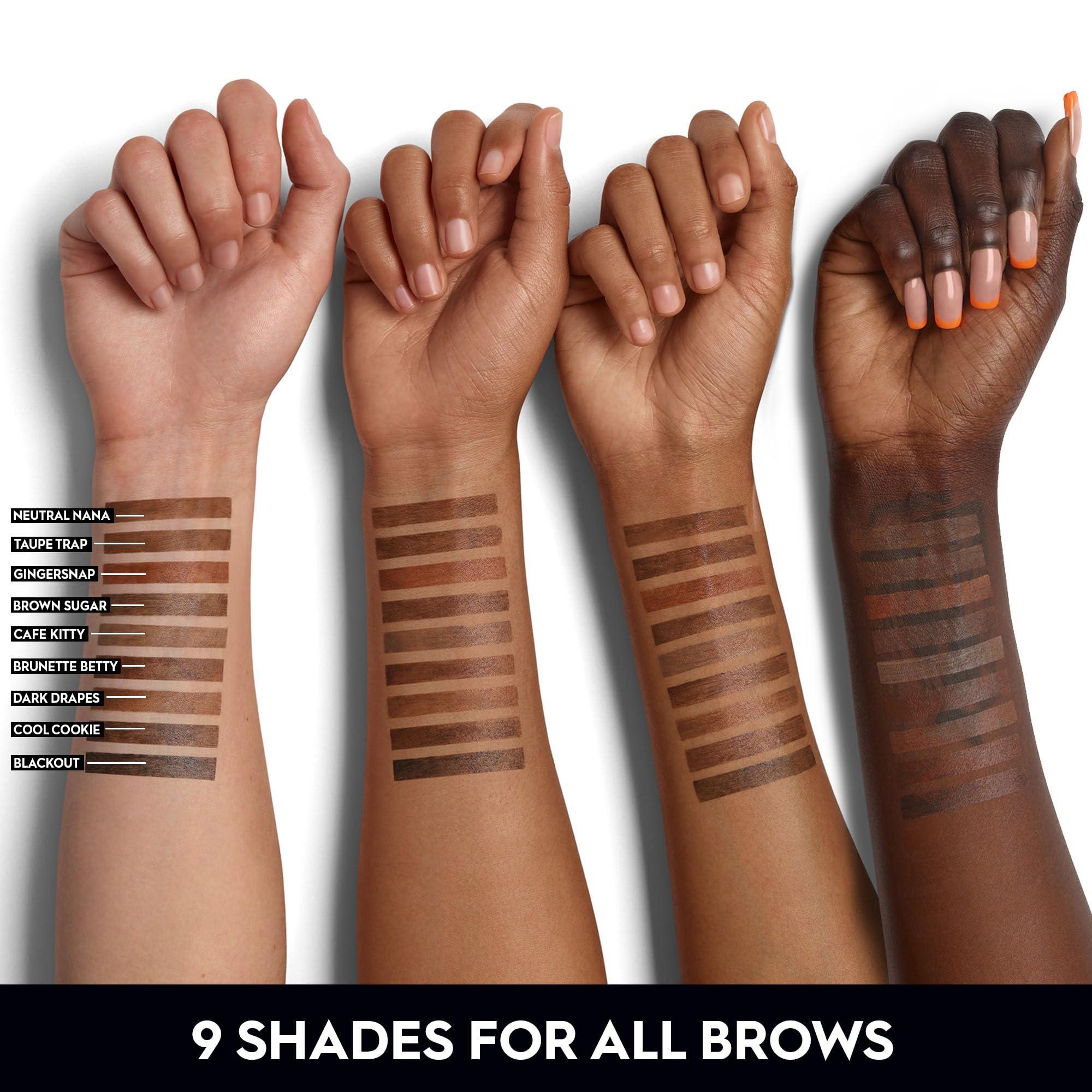 URBAN DECAY Urban Decay Big Bush Volumizing Tinted Brow Gel (Caf Kitty - Warm Medium Brown), Waterproof, Smudge-Resistant, Flake-Resistant, Buildable Brow Gel Fibers, Up to 24 HR Hold - 0.19 fl oz