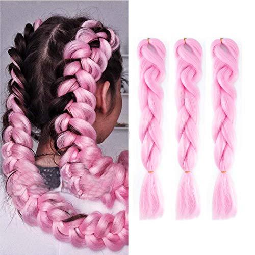 EVILD Evild Crochet Jumbo Braiding Synthetic Box Twist Braids Hair Extensions Kanekalon Twist Braiding Hair for Women and Girls(Pack of 3) (A16)