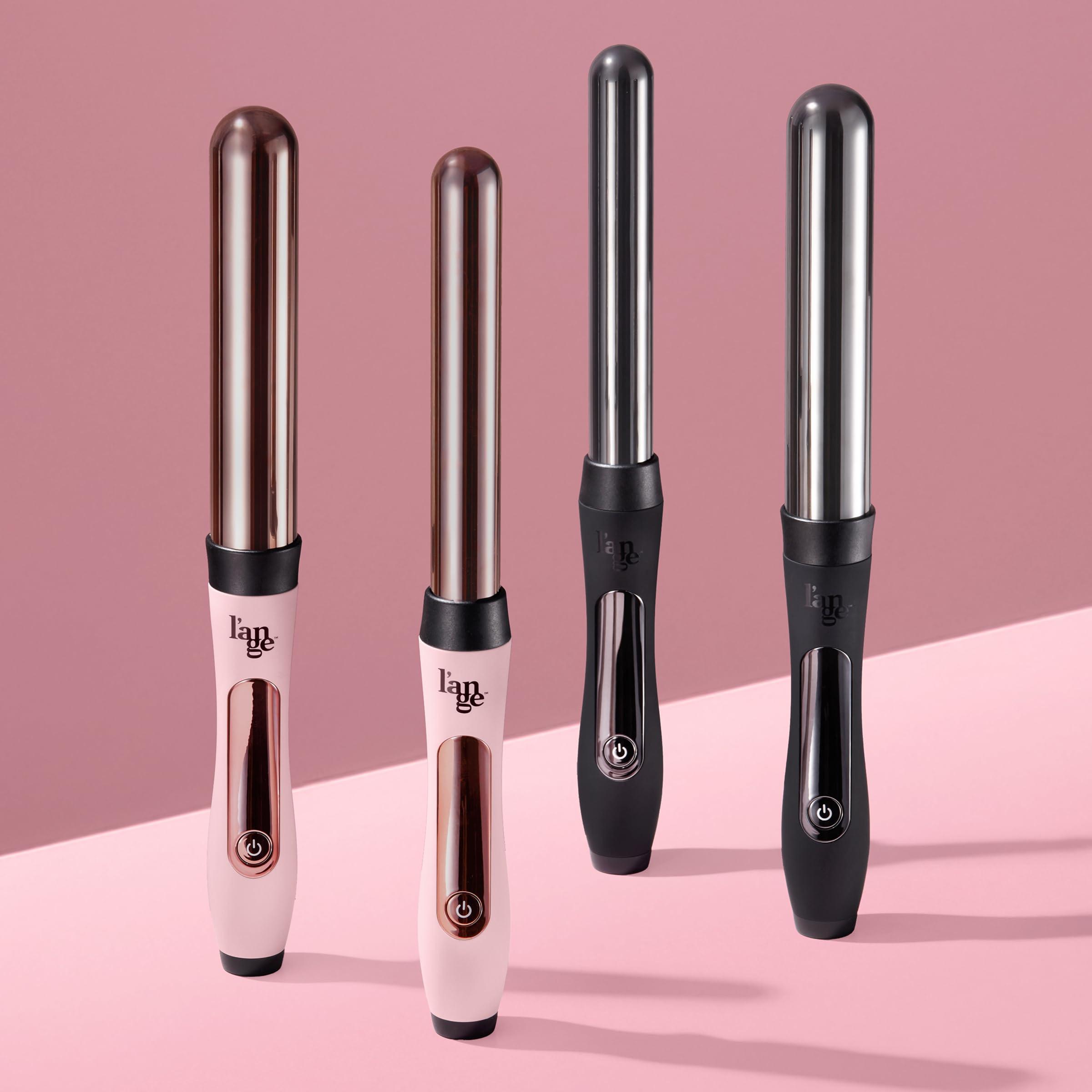 L'ANGE HAIR L'ANGE HAIR Le Curl Titanium Curling Wand | Professional Curling Iron for All Hair Types | Clip Free Hair Curler | Best Curling Wand for Tighter Curls & Beach Waves | Black 1 (25MM)