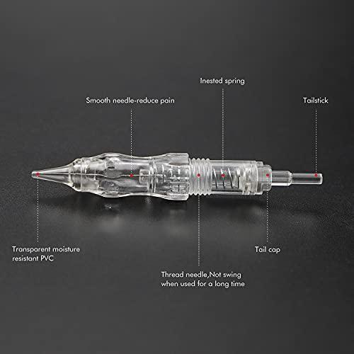 BIOMASER Cartridge Needles – BIOMASER 10PCS Sterilized Permanent Makeup Cartridge Needles Screw Thread Tattoo Needle for Permanent Makeup Machine Tattoo Pen for Eyebrow Eyeliner Lip Contour(1R-0.18MM)