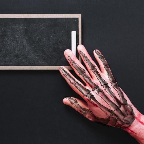 LEOARS Classic Skull Temporary Face Tattoo Halloween Costume for Men and Women