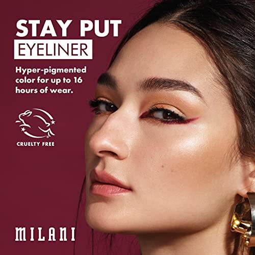 Milani Milani Stay Put Eyeliner - After Dark (0.01 Ounce) Cruelty-Free Self-Sharpening Eye Pencil with Built-In Smudger - Line & Define Eyes with High Pigment Shades for Long-Lasting Wear