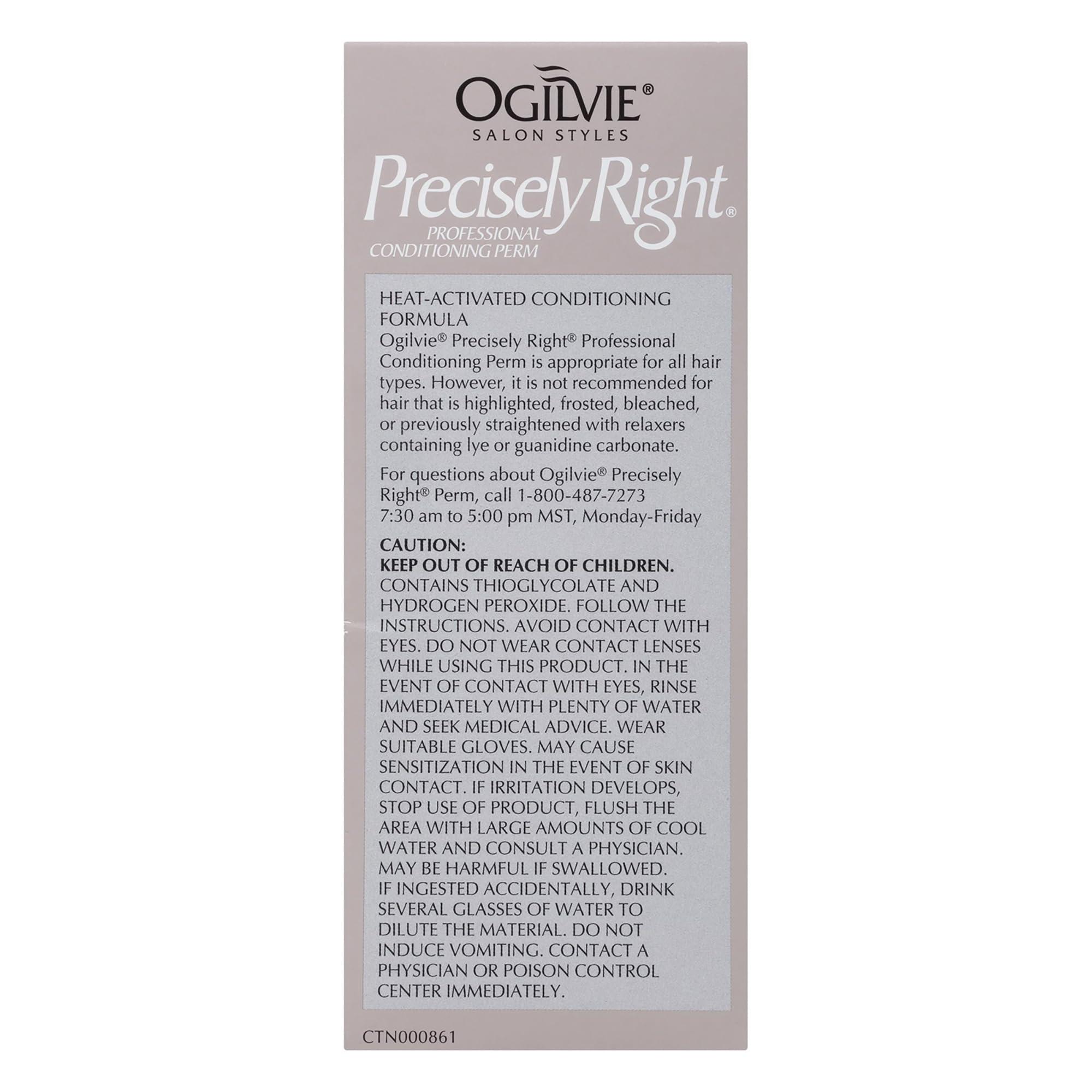 Ogilvie Salon Styles Ogilvie Salon Styles Precisely Right Professional Conditioning Perm Kit - Ideal for Color-Treated, Thin, or Delicate Hair - 1 Application