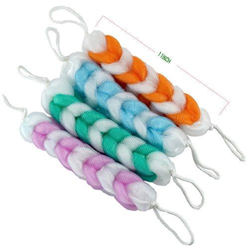 Eslite Eslite Exfoliating Loofah Back Scrubber for Shower,Wonderful Colors(4- Counts)