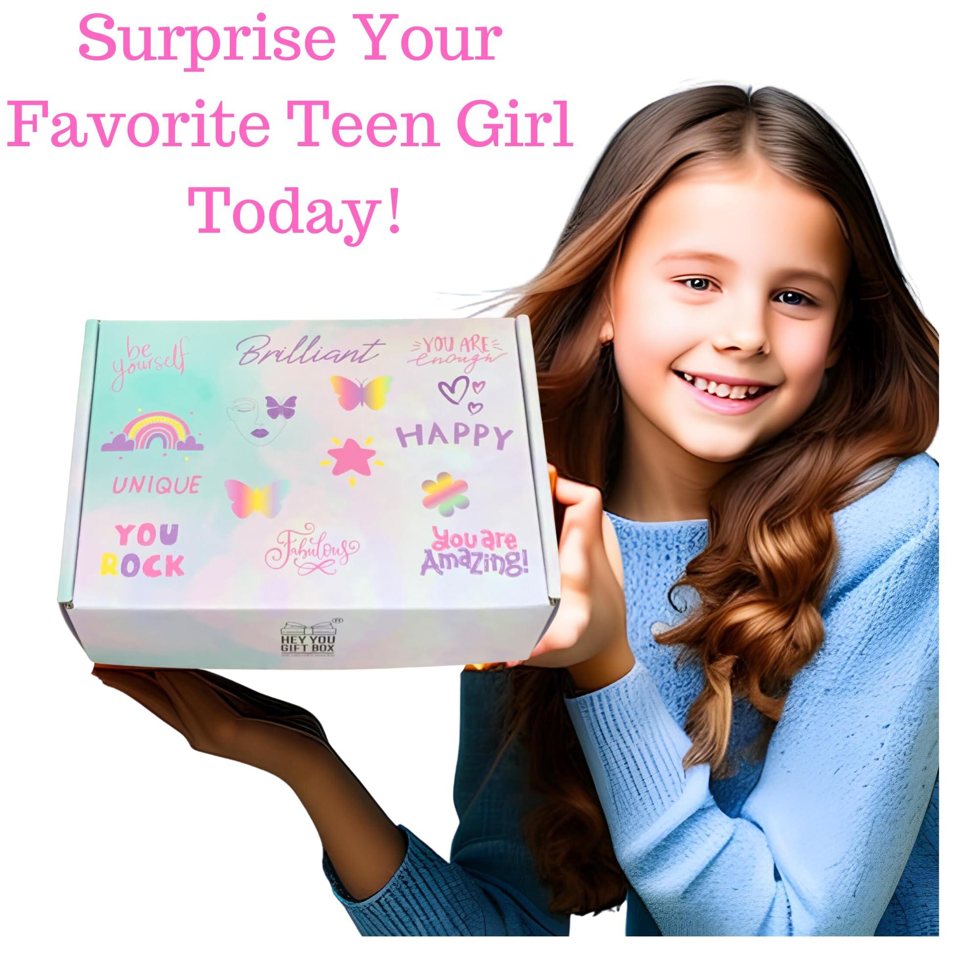 Hey You Gift Box Teen Girl Gift Box, Daughter Birthday Gift, Granddaughter Valentines, Valentine Gift For Tween, Teen Girl Care Package, Teen Girl Easter Present, Get Well Soon Gift For Teen Girl, Trendy Girl Stuff