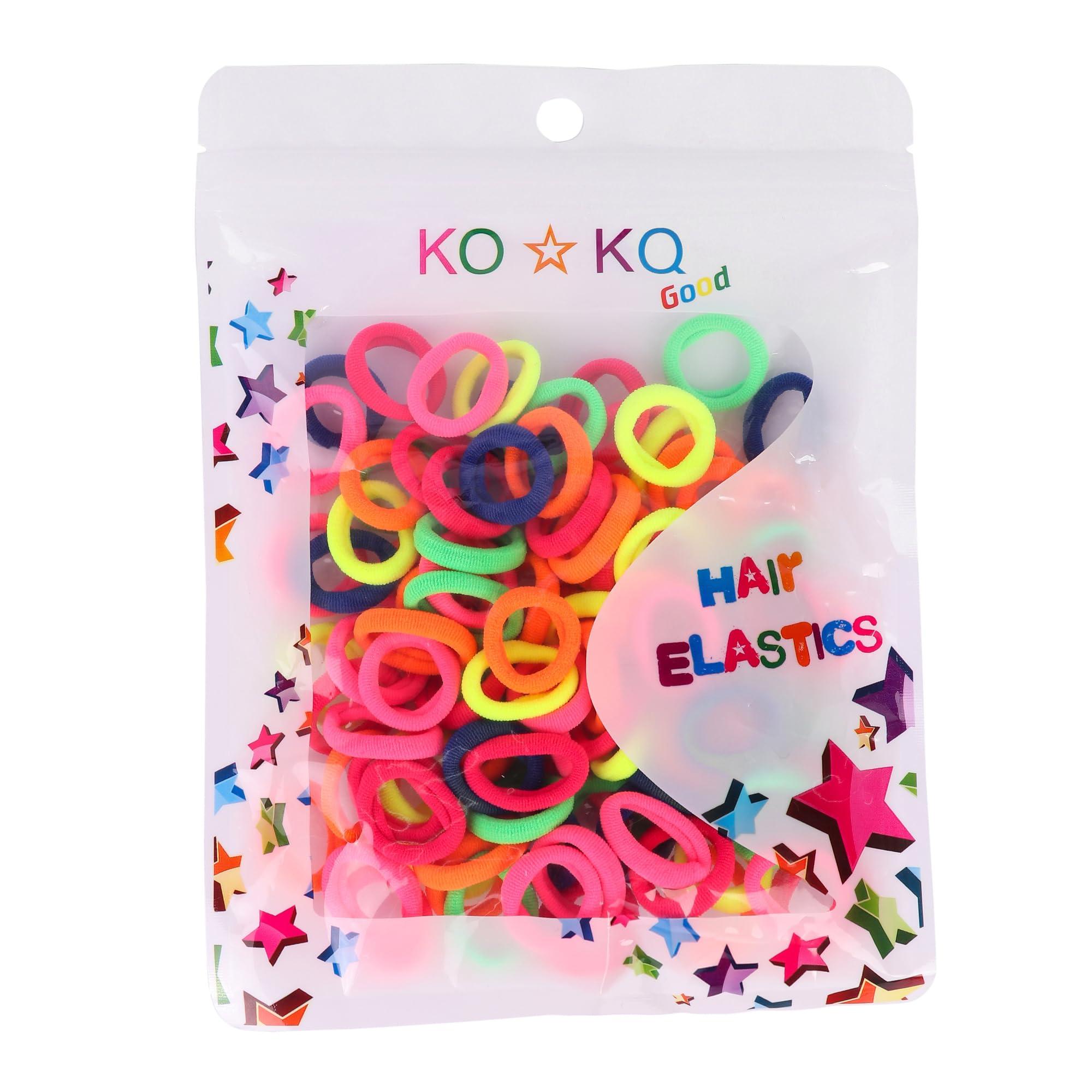 NEOBABY NEOBABY Ponytail Holder Cotton Mini Hair Elastic Rubber Bands | Tight, Non-slippery, Stretchable | Cotton Elastic Hair Rubber Bands for Kids, Girls & Women\'s (Pack of 50), BROWN SHADES